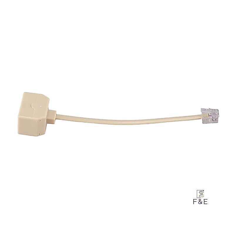 Bộ Chia Điện Thoại F & E RJ11 6P4C 1 Nam Sang 2 Nữ Adapter RJ11 Sang RJ11 Tách Phụ Kiện Điện Thoại M