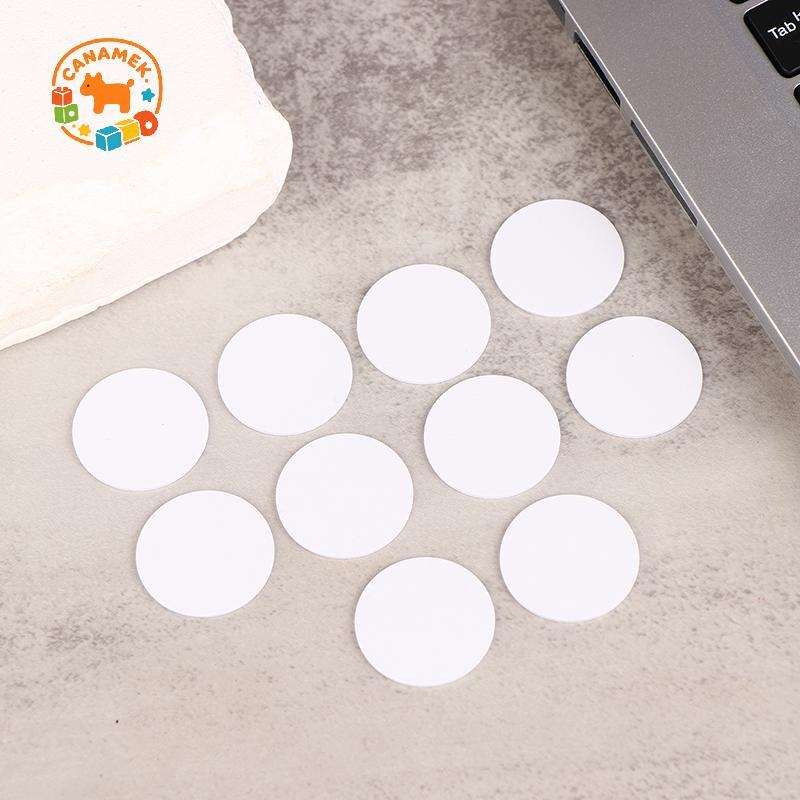 CANAMEK 5 Chiếc Có Thể Ghi Lại Trắng Ntag215 NFC Tròn Đồng Xu 504 Byte Thông Minh Ntag215 Thẻ Nhãn 2