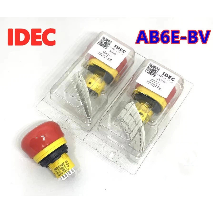 IDEC Izumi AB6E-BV AB6E-3BV01PRM-3BV02PRM Siêu Ngắn Thường Đóng X6 Công Tắc Dừng Nhanh