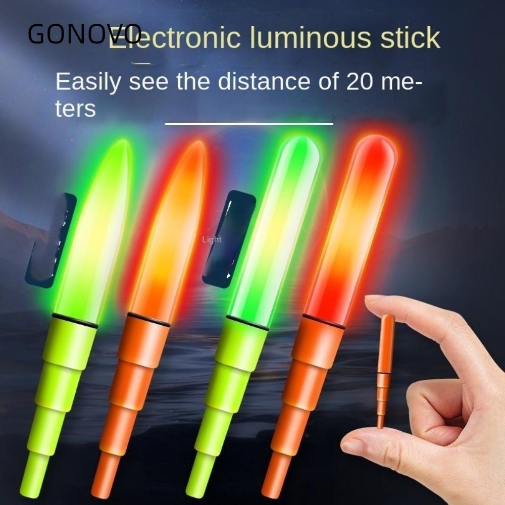GONOVO 1 Đèn LED Phao Câu Cá, Đèn Phao Câu Cá Dạ Quang Siêu Sáng, 2024 Cảm Ứng Phao Câu Cá Đêm Top C