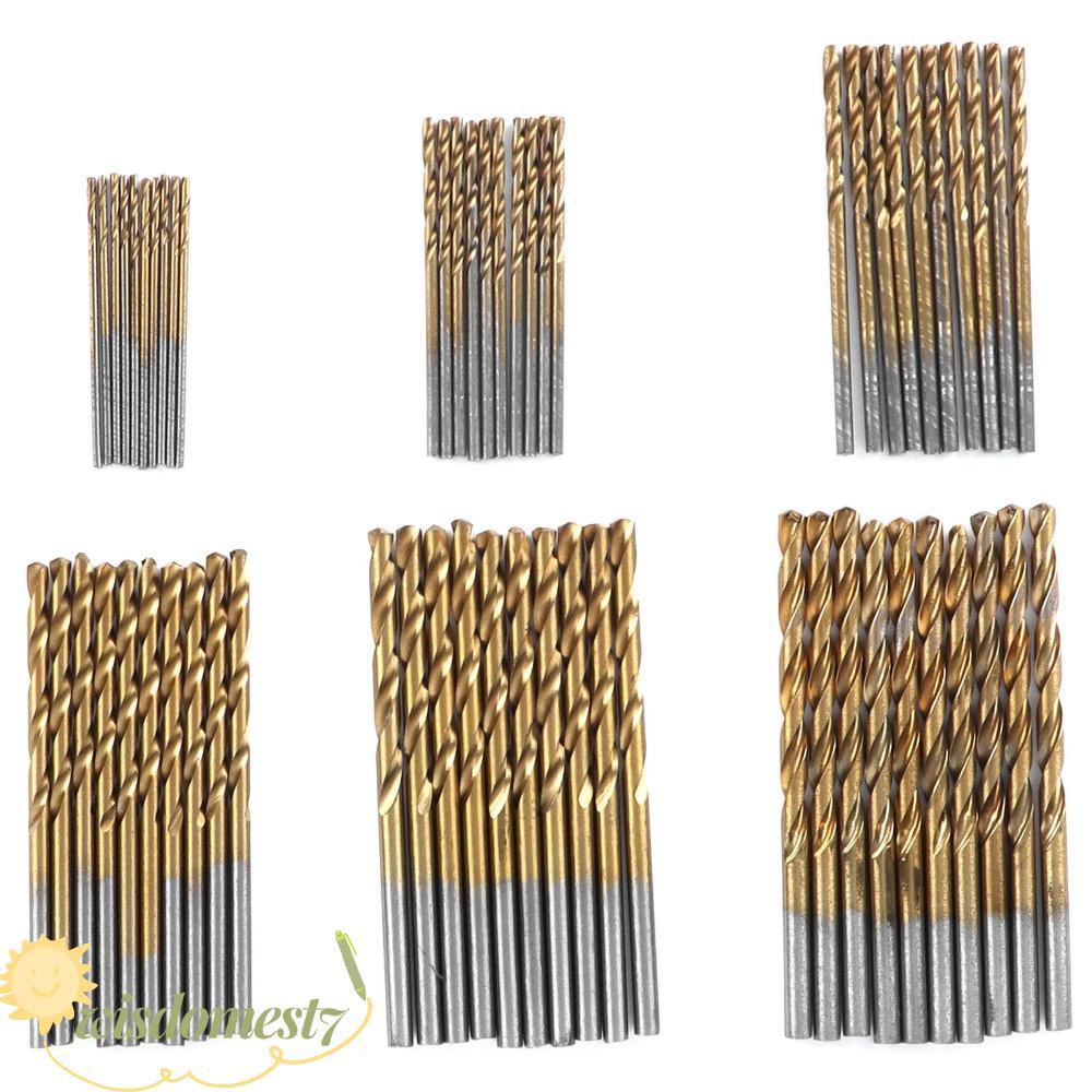 Mũi khoan xoắn WISDOM 60 CÁI, thép chịu lực 135° Dụng cụ khoan điểm chia, bền bỉ 3 / 64 "-1 / 8" Kíc