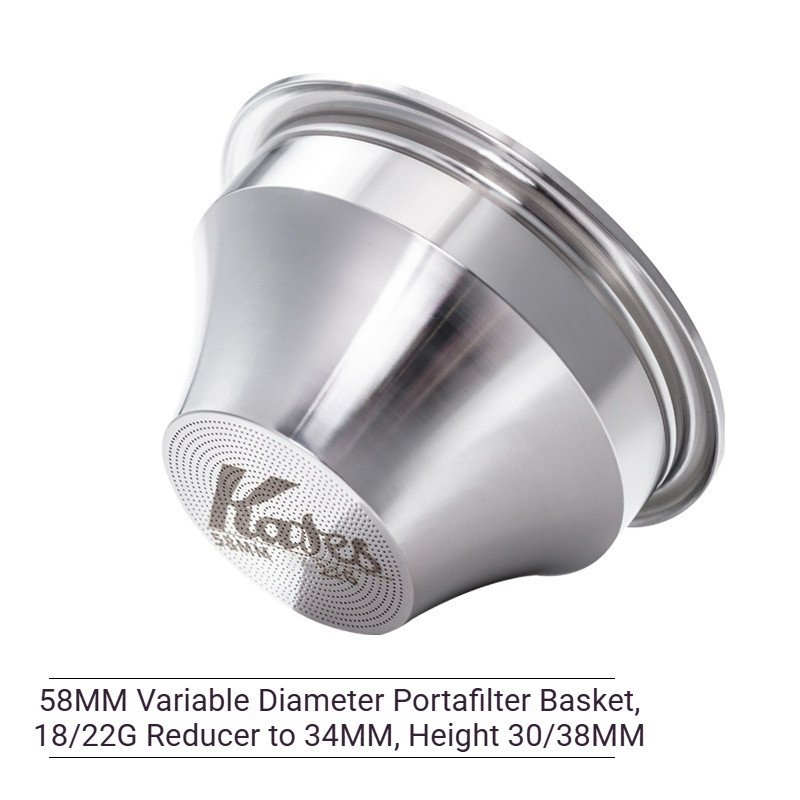 Precision tapered Portafilter basket /Variable Diameter Basket Lọc cà phê hình côn, thép không gỉ 30