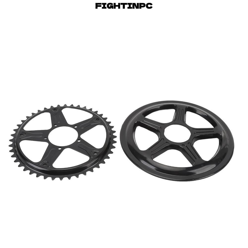 Bánh xích xe đạp điện FIGHTINPC, Thép có nắp ABS Dây xích xe đạp điện, 44T cho BAFANG BBS01B BBS02B 