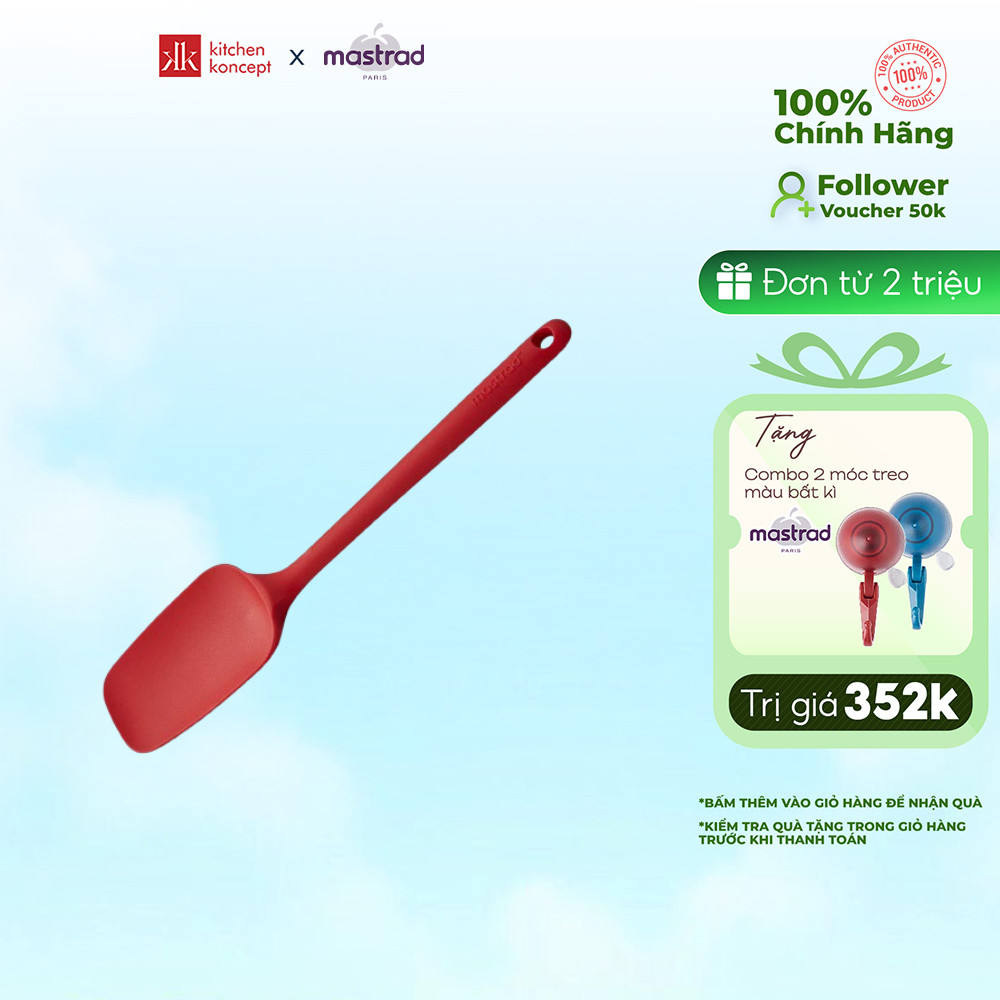 Muỗng Spatula Mastrad - Màu Đỏ