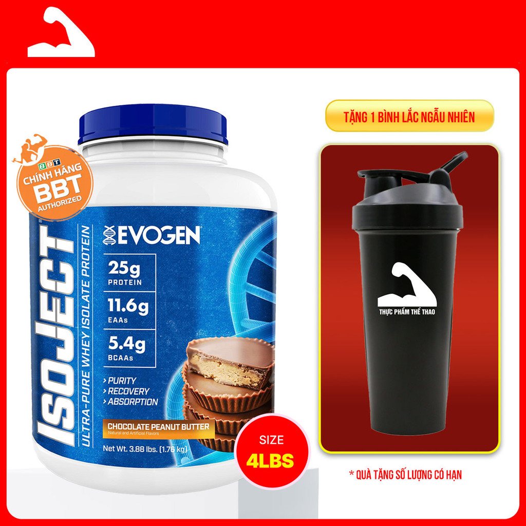 Chính Hãng BBT - Sữa Tăng Cơ Evogen Whey Protein IsoJect - Thương Hiệu Evogen USA
