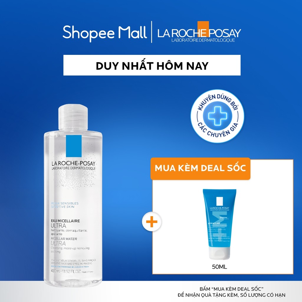 Nước tẩy trang làm sạch sâu cho da nhạy cảm La Roche-Posay Micellar Water Sensitive Skin 400ml | BigBuy360 - bigbuy360.vn