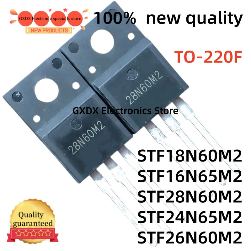 5 Chiếc STF18N60M2 18N60M2 STF26N60M2 26N60M2 TO220 16N65M2 STF28N60M2 28N60M2 STF24N65M2 24N65M2 TO