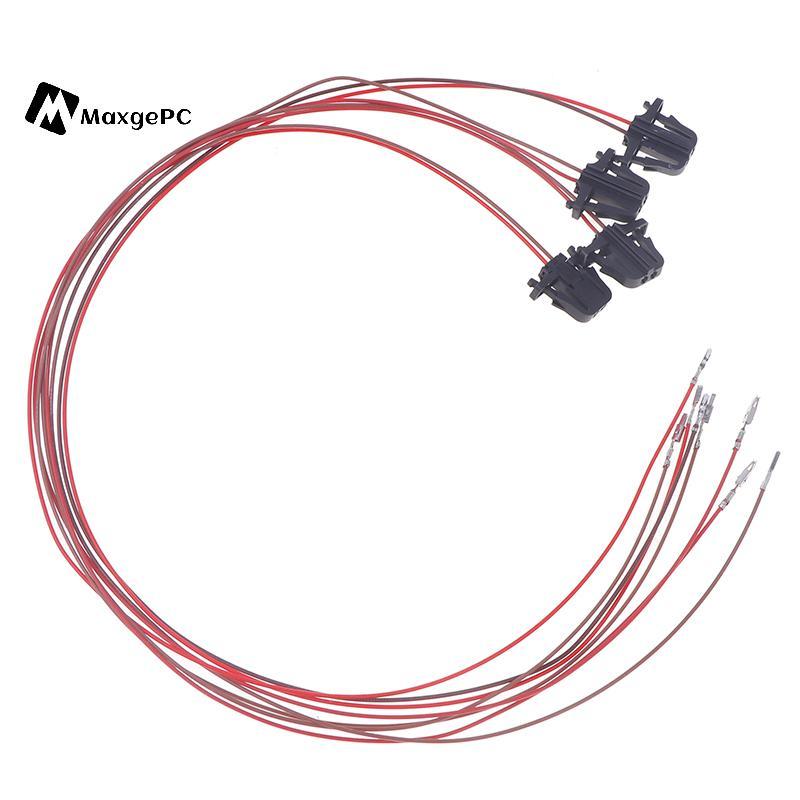 [Max-t] 4 Dây cáp đèn cửa xe phía trước Ba Đầu nối dây cắm cho Golf 5 6 7 Jetta MK5 MK6 MK7 T-ROC Ti