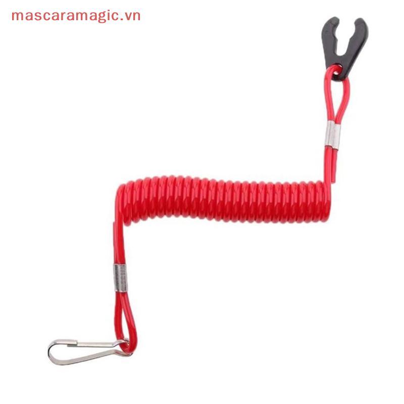 MCVN Marine Outboard Engine Boat Motor Kill Stop Switch cho Jet Ski 2-425hp Dây nhắc nhở dây chìa kh