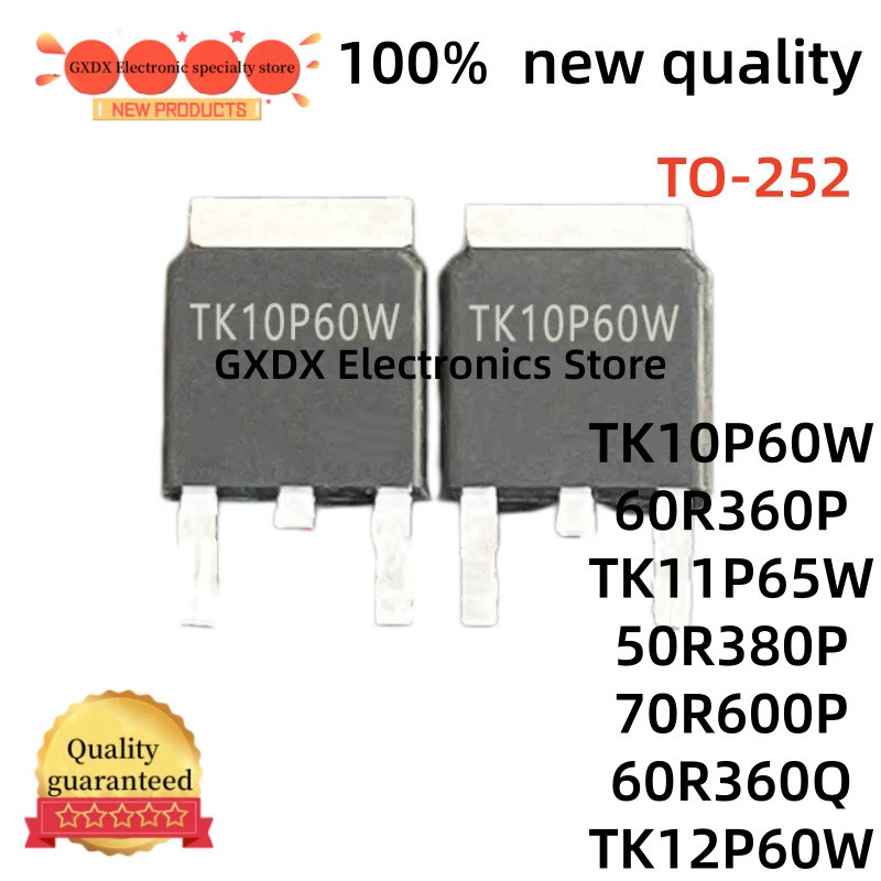 5 Chiếc MDD60R360P 50R380P 60R360Q TK11P65W TK10P60W TK12P60W 70R600P TO-252 Hiệu Ứng Trường Transis