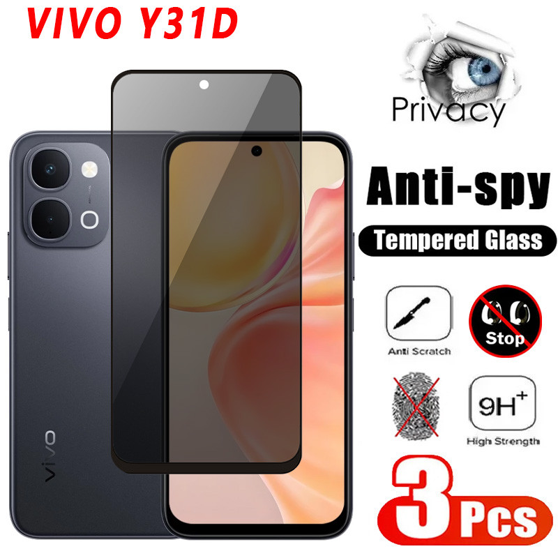 Kính Cường Lực Riêng Tư Cho VIVO Y31D Pro 4G 5G 2026 Kính Bảo Vệ Màn Hình Ống Kính Máy Ảnh Cho VIVOY