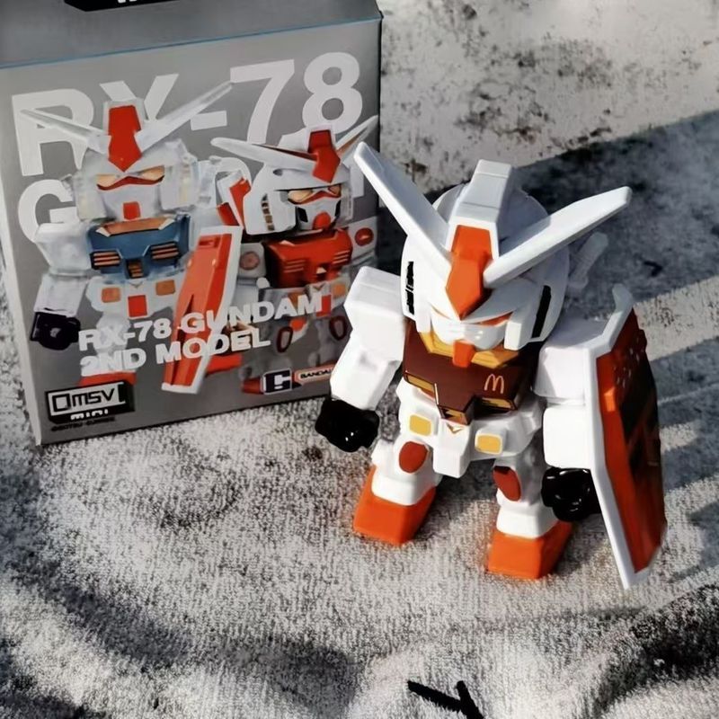 J10readystock Mini Gundam McDonald 's Đồng Thương Hiệu Gundam Chính Hãng Mô Hình