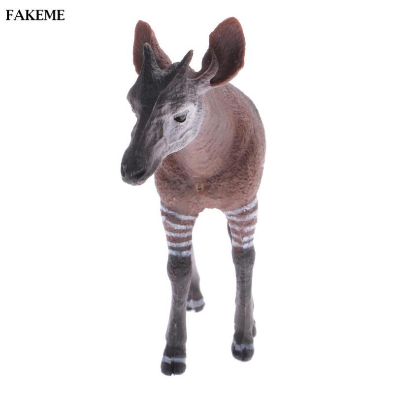 Thực tế Okapi Động vật hoang dã Mô hình mô hình nhân vật hành động Đồ chơi trẻ em Quà tặng