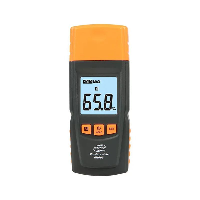 Máy đo độ ẩm gỗ BENETECH BENETECH GM605 Máy đo độ ẩm gỗ Nhiệt kế