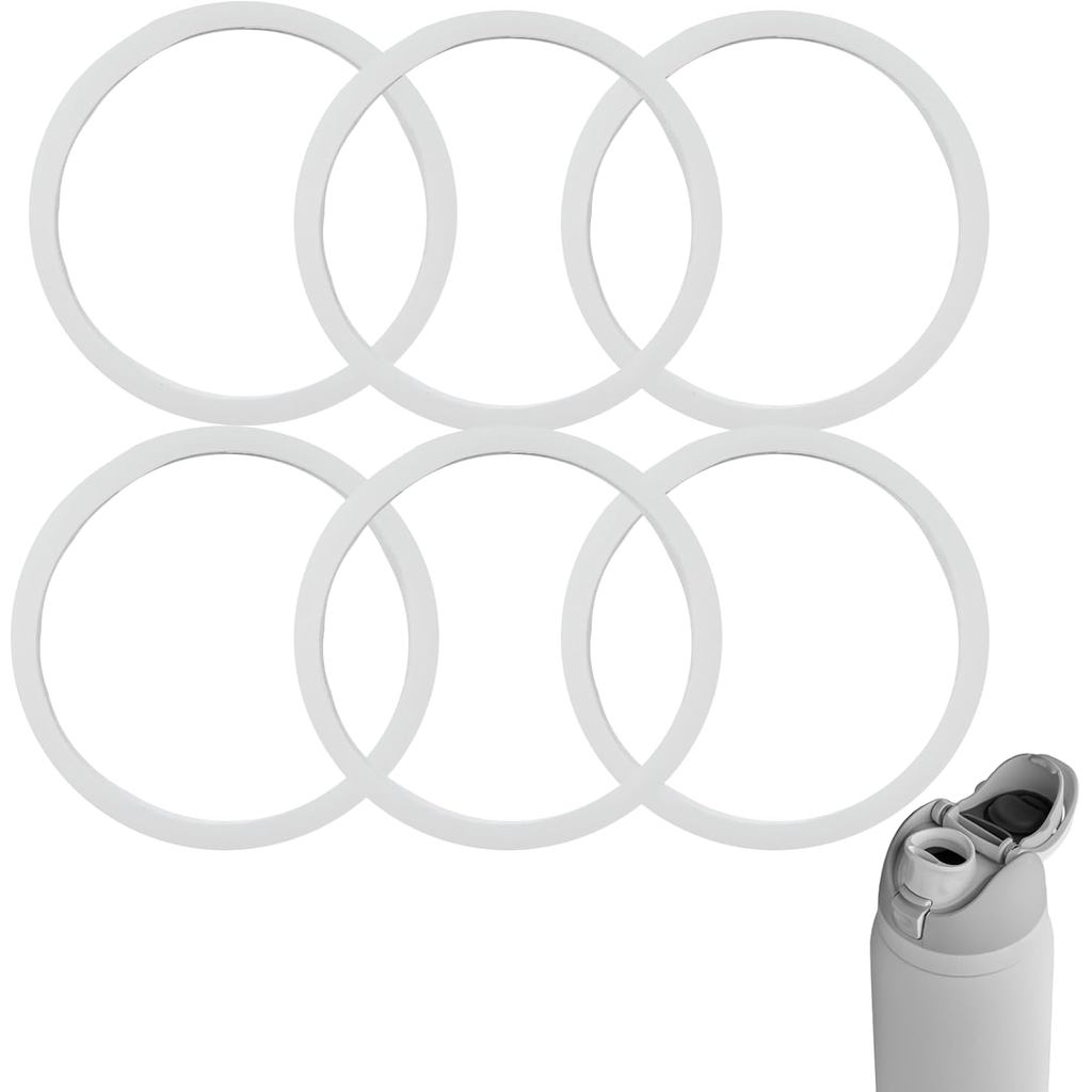 6 Chiếc Chai O Seal Ring Thay Thế Tương Thích Với Owala FreeSp, Nắp Cao Su Gioăng Thay Thế Chai Phụ 