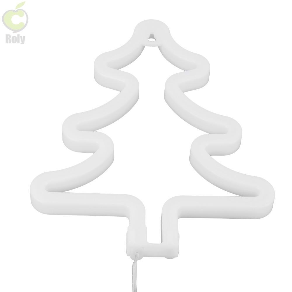 Đèn LED neon ROLY, USB hoặc chạy bằng pin 5V Đèn neon, Đèn LED neon cây thông Noel hiện đại Trang tr