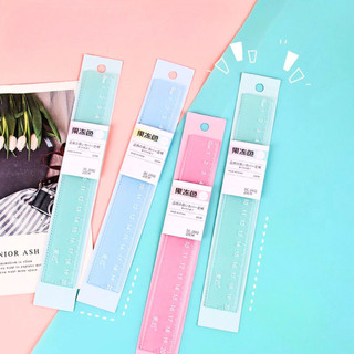 Thước kẻ dài 15cm đồ dùng học tập môn toán, địa lý cho học sinh