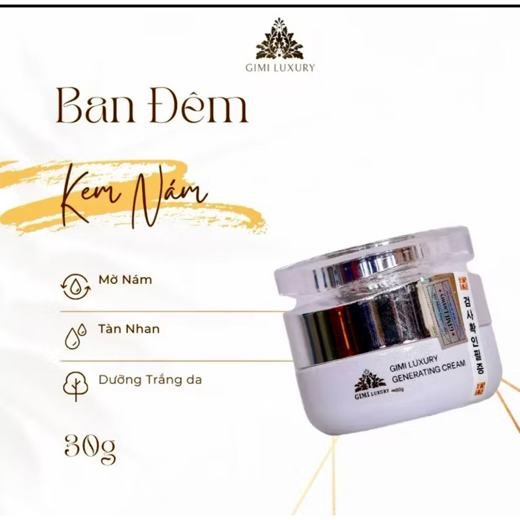 ( Chính hãng 💯) Kem Đêm Gimi Luxury 30g