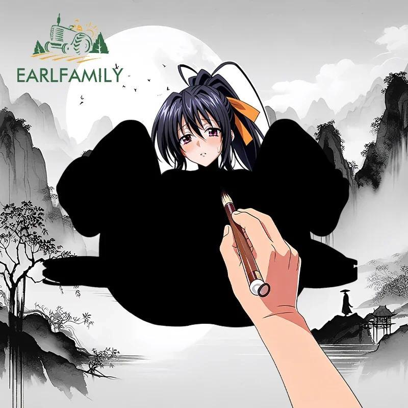 EARLFAMILY Himejima Akeno Fanart Nhãn Dán Xe Hơi Sáng Tạo Tủ Lạnh Xe Tiện Ích Decal Cá Tính Mũ Bảo H