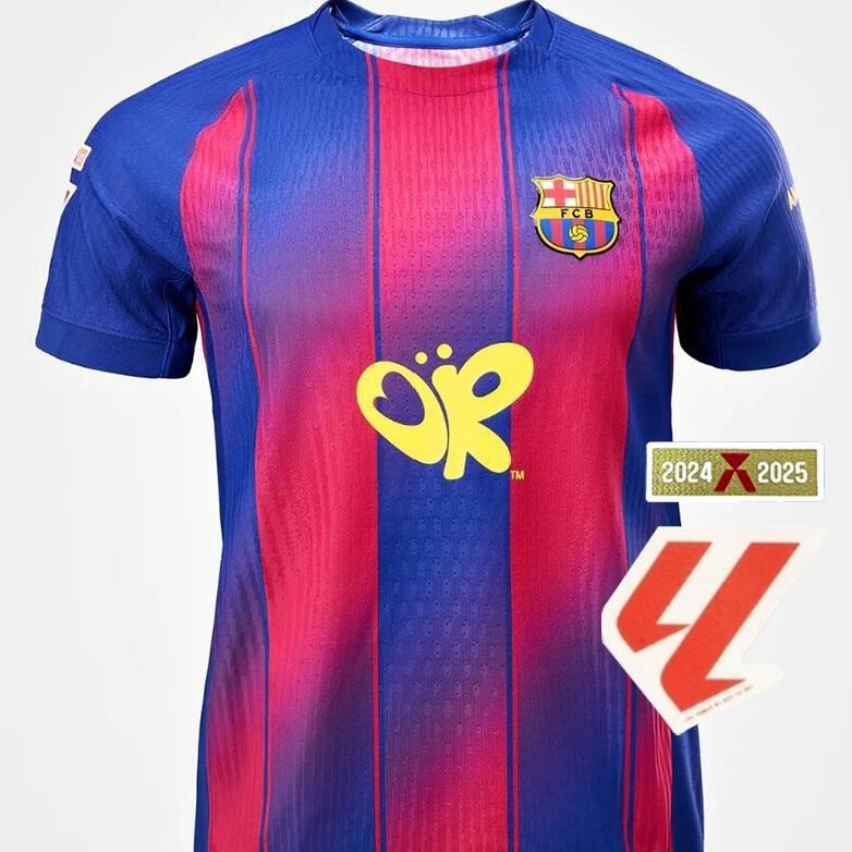 Mới 25 / 26 Barcelona x Olivia Rodrigo Home Fan Áo bóng đá ngắn tay S-4XL
