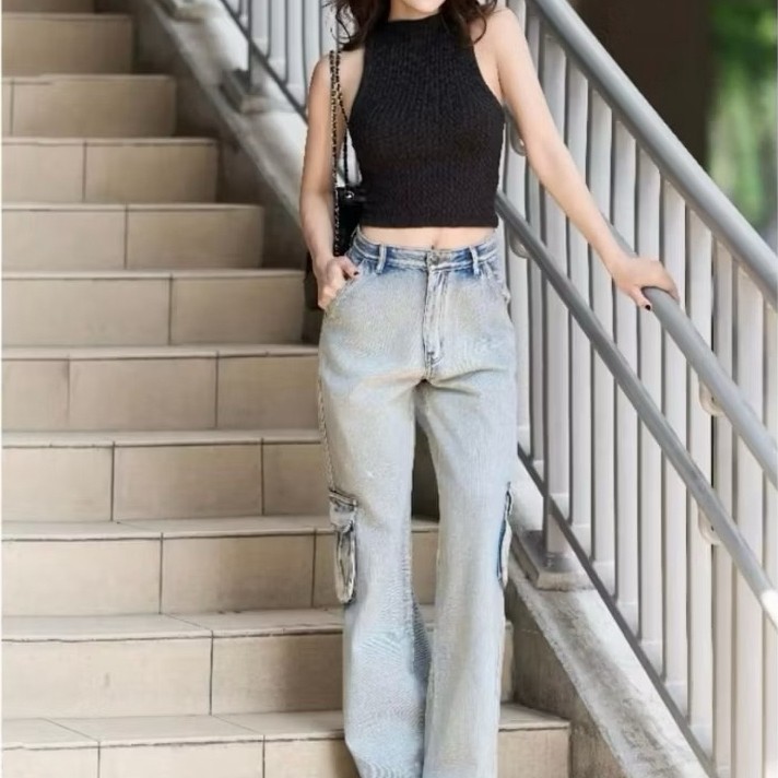 Pass / thanh lý quần jean dài túi Rechic size M new tag ( có chỉnh sửa theo số đo size s)