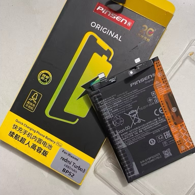 Pin Xiaomi Redmi Turbo 3 / Redmi Turbo3 / Pin BP52 zin mới 4880,5000mAh PIN HỘP CTY PINSEN BẢo hành 