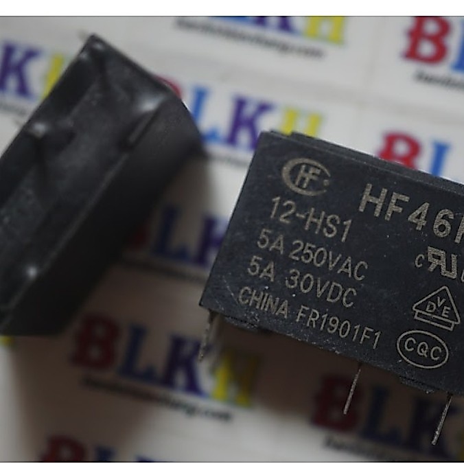 Relay HF46F 12-HS1T 5A 12V SIP-4 chính hãng.
