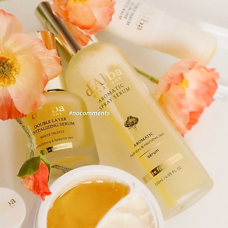 D'Alba Aroma Serum Spray 120ml – Cấp Ẩm Chuyên Sâu, Da Mịn Mượt, Hương Thơm Dịu Nhẹ Suốt Ngày