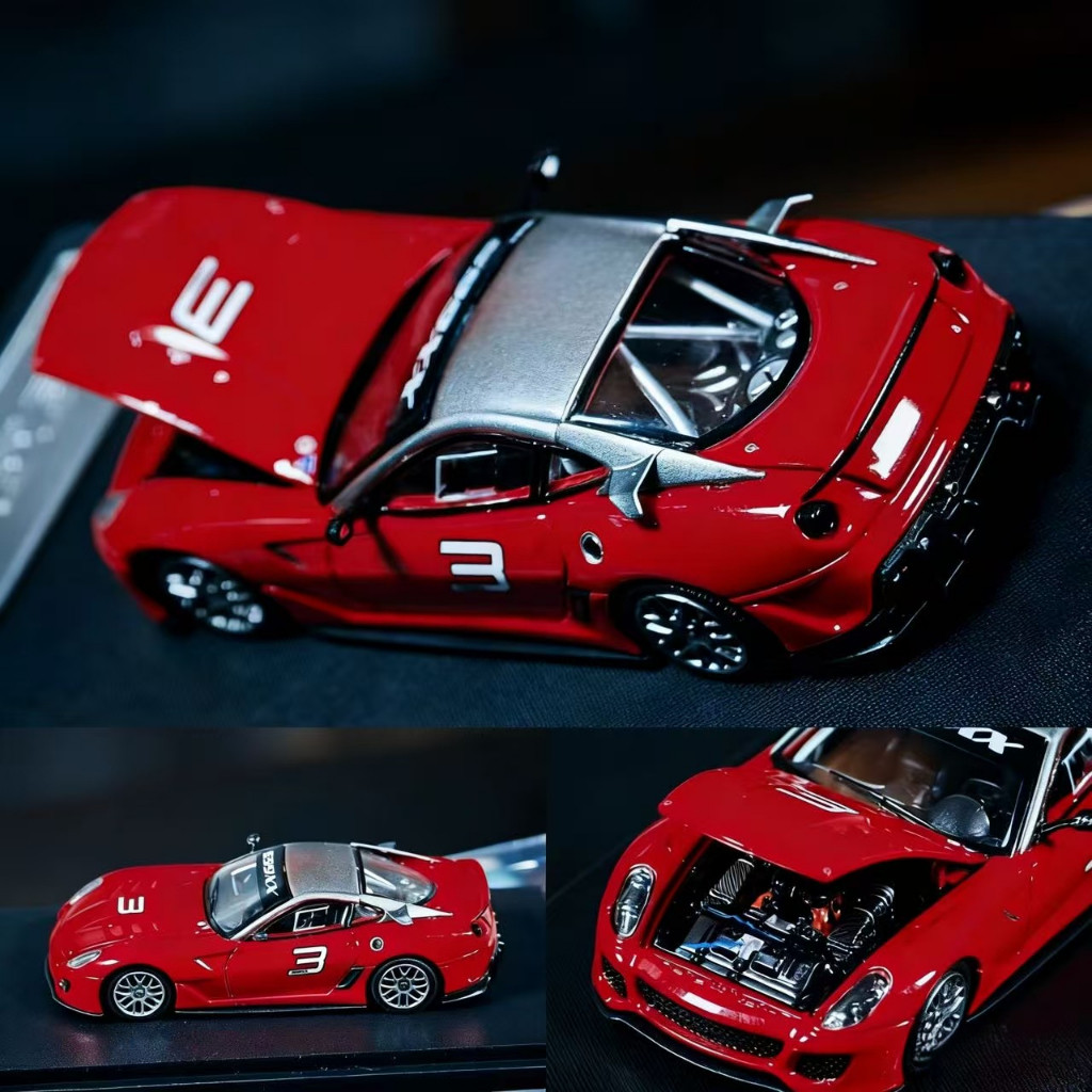 [NEW]Rhino Model-RM 1/64 Ferrari 599XX Mô Hình Xe Mô Phỏng Quy Mô Nhỏ Hợp Kim Xe Ô Tô Mô Hình Trẻ Em