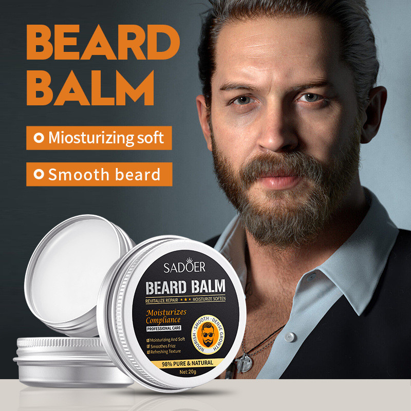 All English SADOER Beard Care Cream Men 's Beard Care Nourishing Beard Cream 6OF9