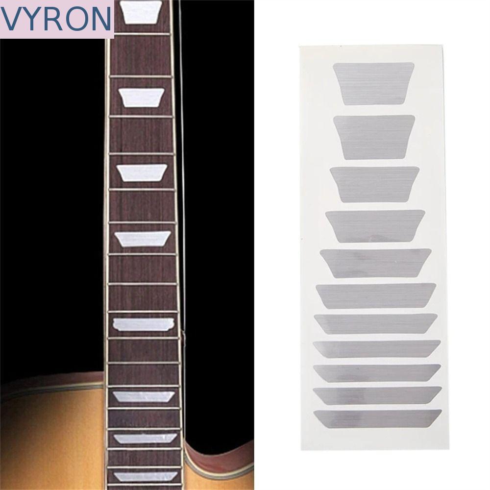 VYRON Cross Inlay Đề Can Siêu Mỏng Nhạc Cụ Guitar Inlay Miếng Dán Acoustic Guitar Điện Bass Fretboar