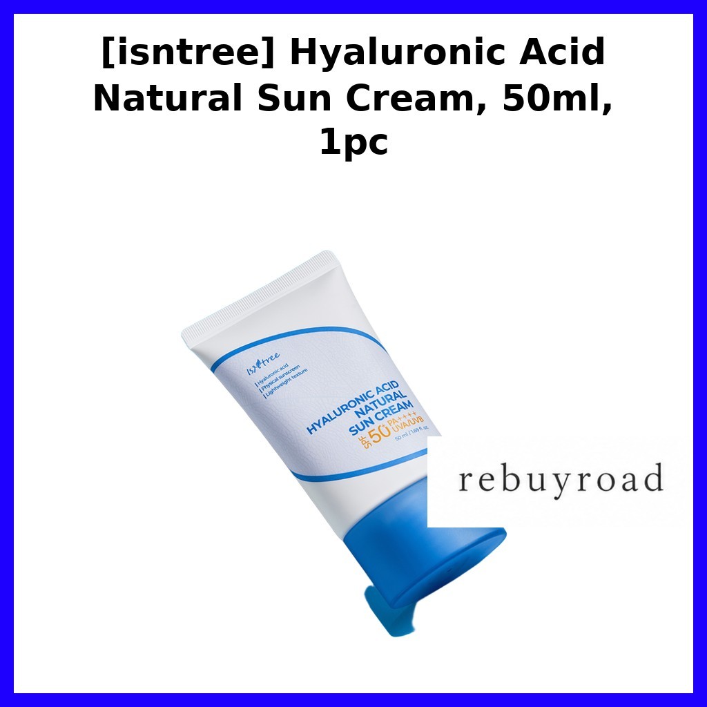 ISNTREE [Istree] Kem chống nắng tự nhiên Hyaluronic Acid, 50ml, 1pc / Kem chống nắng Hàn Quốc / Công