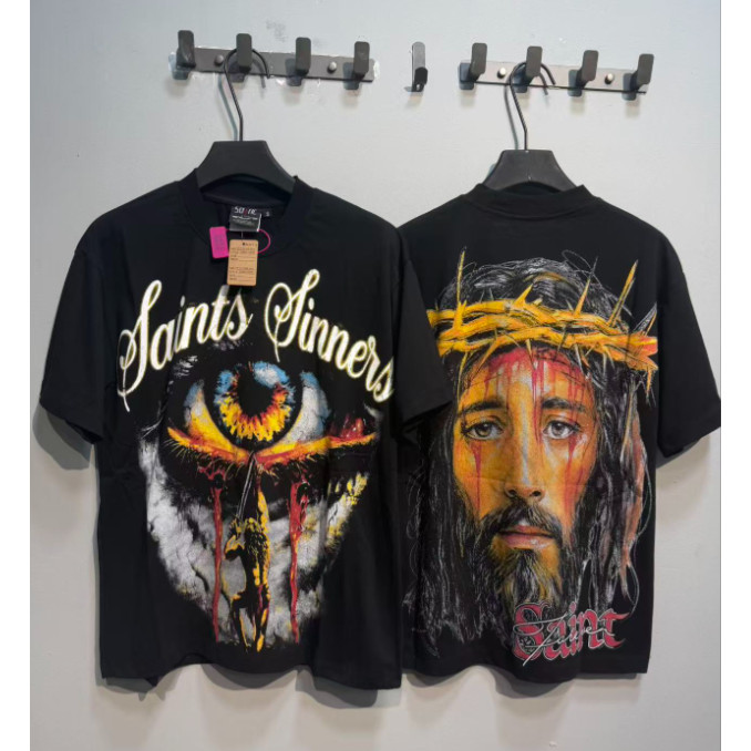 S7206 Active Black Saint / Cotton / Áo thun ngắn tay