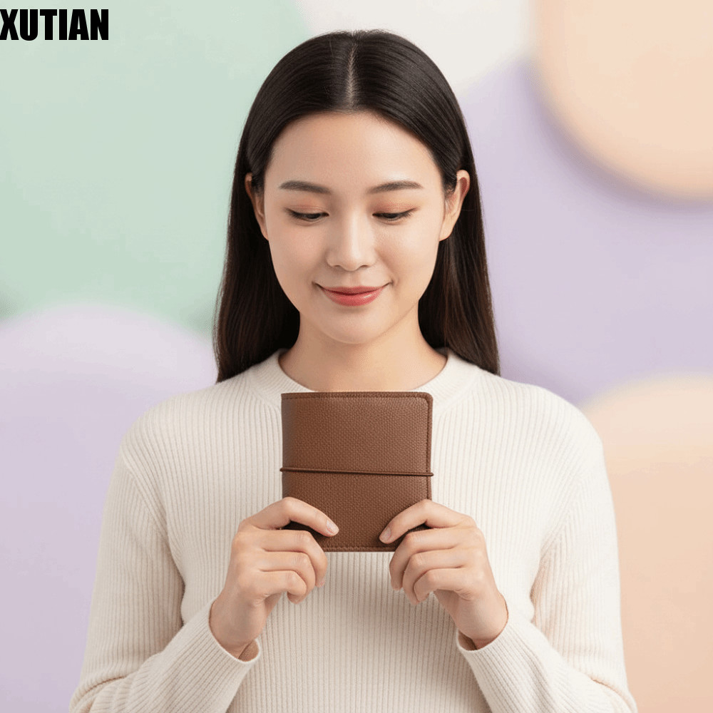 XUTIAN Photocard Binder, 3 lỗ Ring Album ảnh Mini 3 Inch, Sách lưu trữ hình ảnh Dây thun 2 ngăn PP B