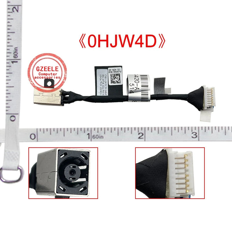* Cáp Jack Nguồn DC cho Dell Latitude 3420 3430 3520 3512 E3420 E3430 E3520 0HJW4D 450.0NF08.0001 P1