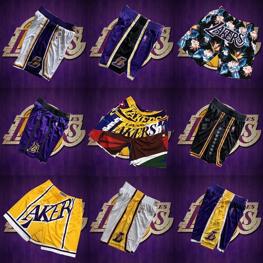 Lakers James Kobe Smith JR Nick Yang Hot Press City Black Mamba Phiên bản Quần bóng rổ Quần short th