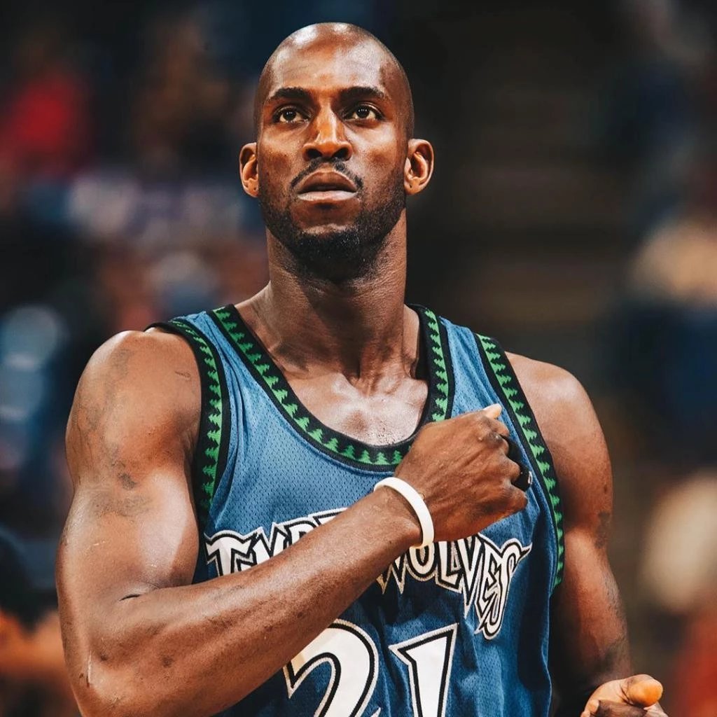 Kevin Garnett Kevin Garnett (Kevin Garnett) NBA Forest Wolf Kevin Garnett MN Hot-Pressed Retro Jerse