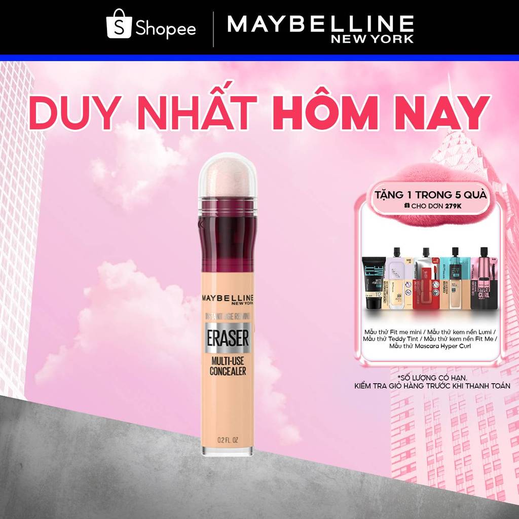 Bút Cushion Che Khuyết Điểm Đa Năng Instant Age Rewind Eraser Multi-use Concealer Maybelline New Yor