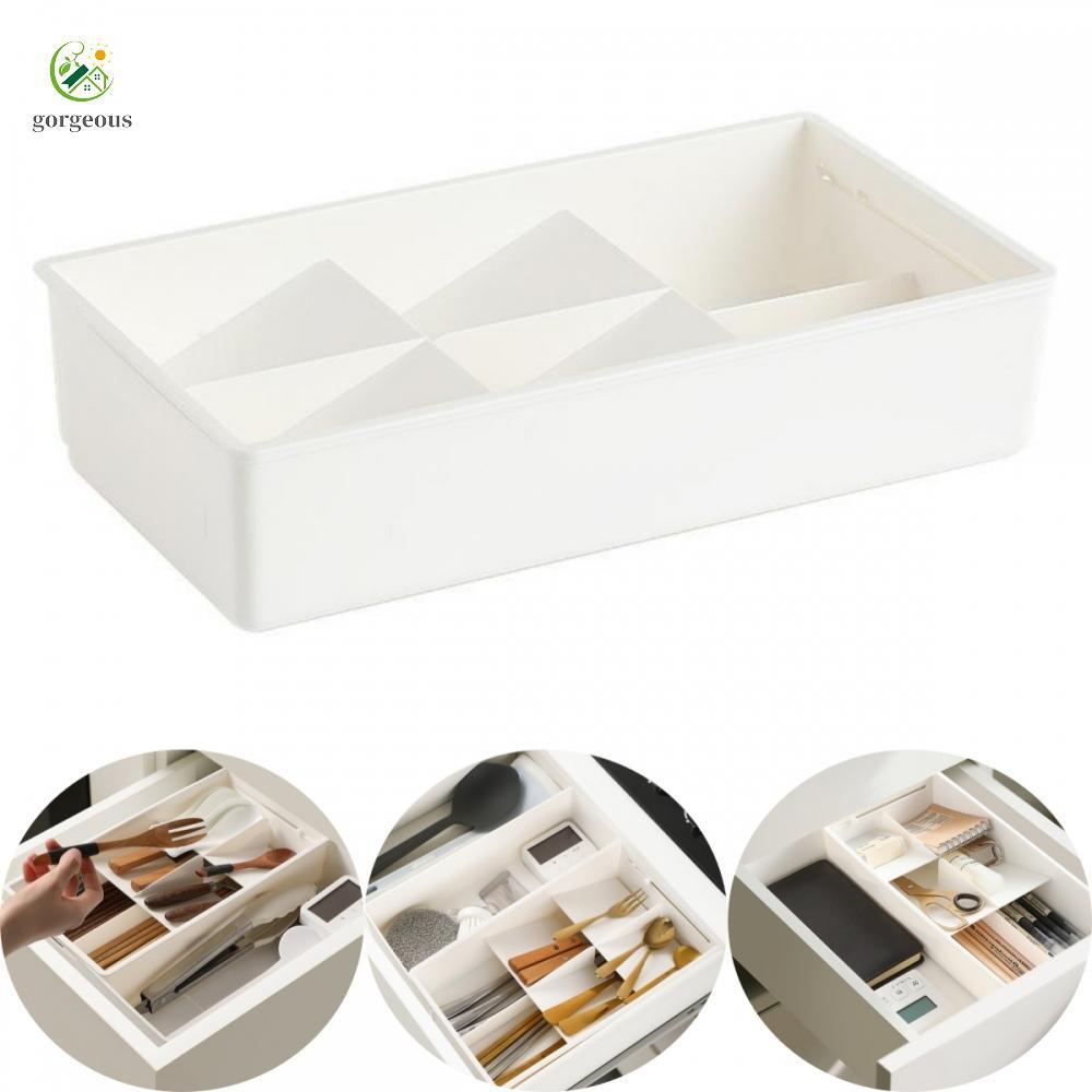 [FUXIN]Adjustable Flatware Tray Silverware Organizer Expanding Drawer Utensil Holder PP