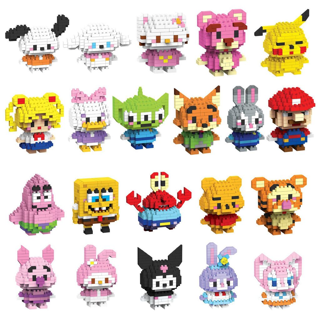Hoạt Hình Hoạt Hình Anime Khối Xây Dựng Unisex 14 Tuổi Động Vật Dễ Thương Nhân Vật Mô Hình DY Khối X