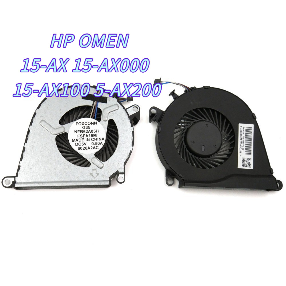 Quạt Làm Mát CPU Laptop Mới Cho HP OMEN 15-AX 15-AX000 15-AX100 5-AX200 Series 858970-001