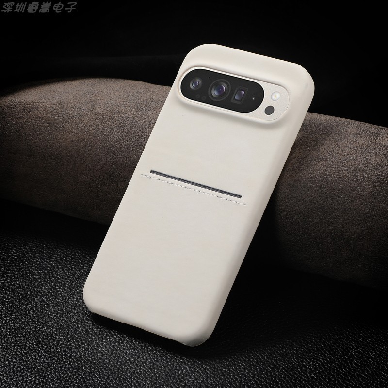 Google Pixel9Pro XL Skin Feel Sheep Leather Phone Case Pixel9A Matte Leather Grain PU Leather Card H