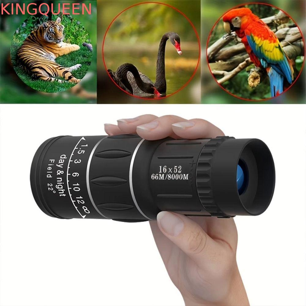 Kính thiên văn một mắt KINGQUEEN 16x52, Kính thiên văn công suất cao chống nước 8XMagnification, Vỏ 