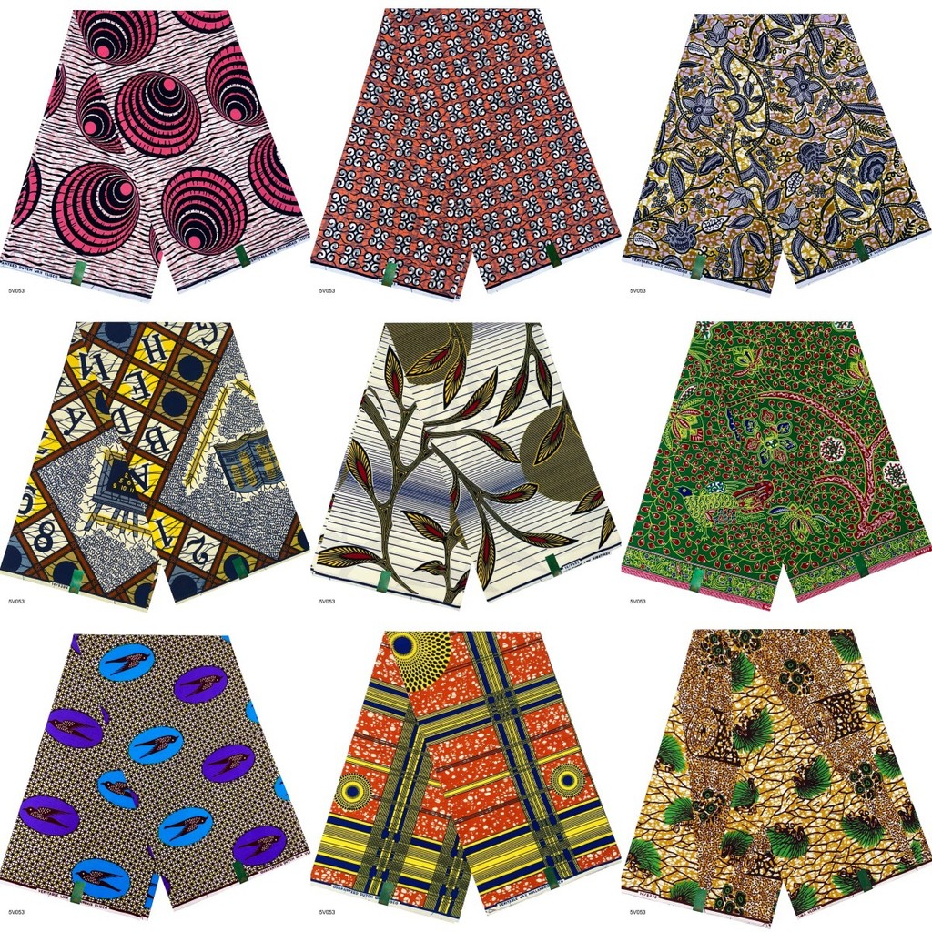 Sáp in hình Ankara châu Phi mới 100% cotton pagne
