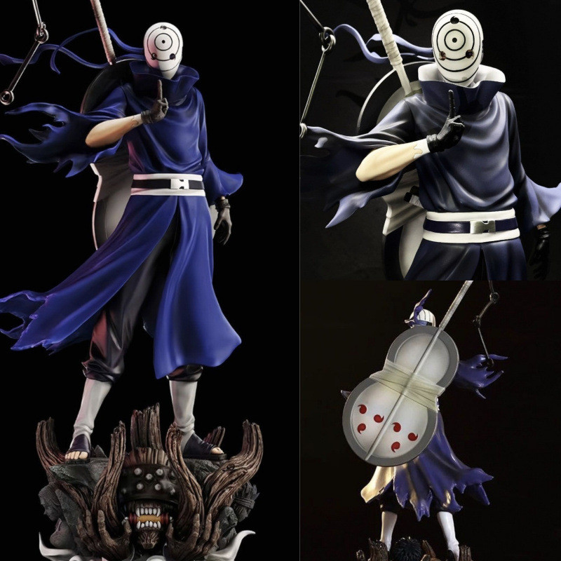 GSGF Anime Naruto merchandise statue: Obito figure with giant waves, Akatsuki organization door god 