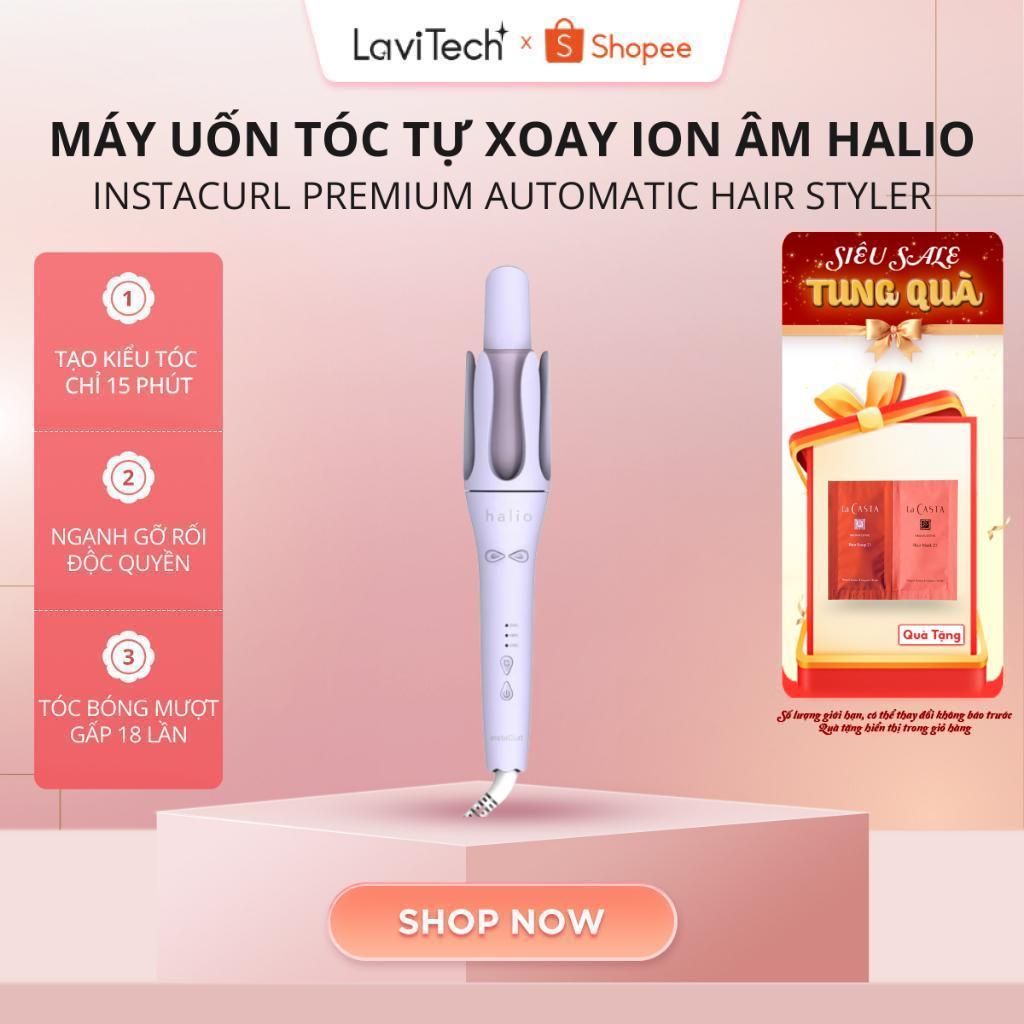 Máy uốn tóc tự xoay ion âm Halio instaCurl Premium Automatic Hair Styler | Bảo hành 24 tháng