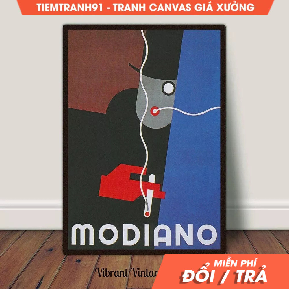 Tranh treo tường, Modiano Wall Art, Vintage Wall Art, Art Deco Print, Advertisement Wall Art, tặng k