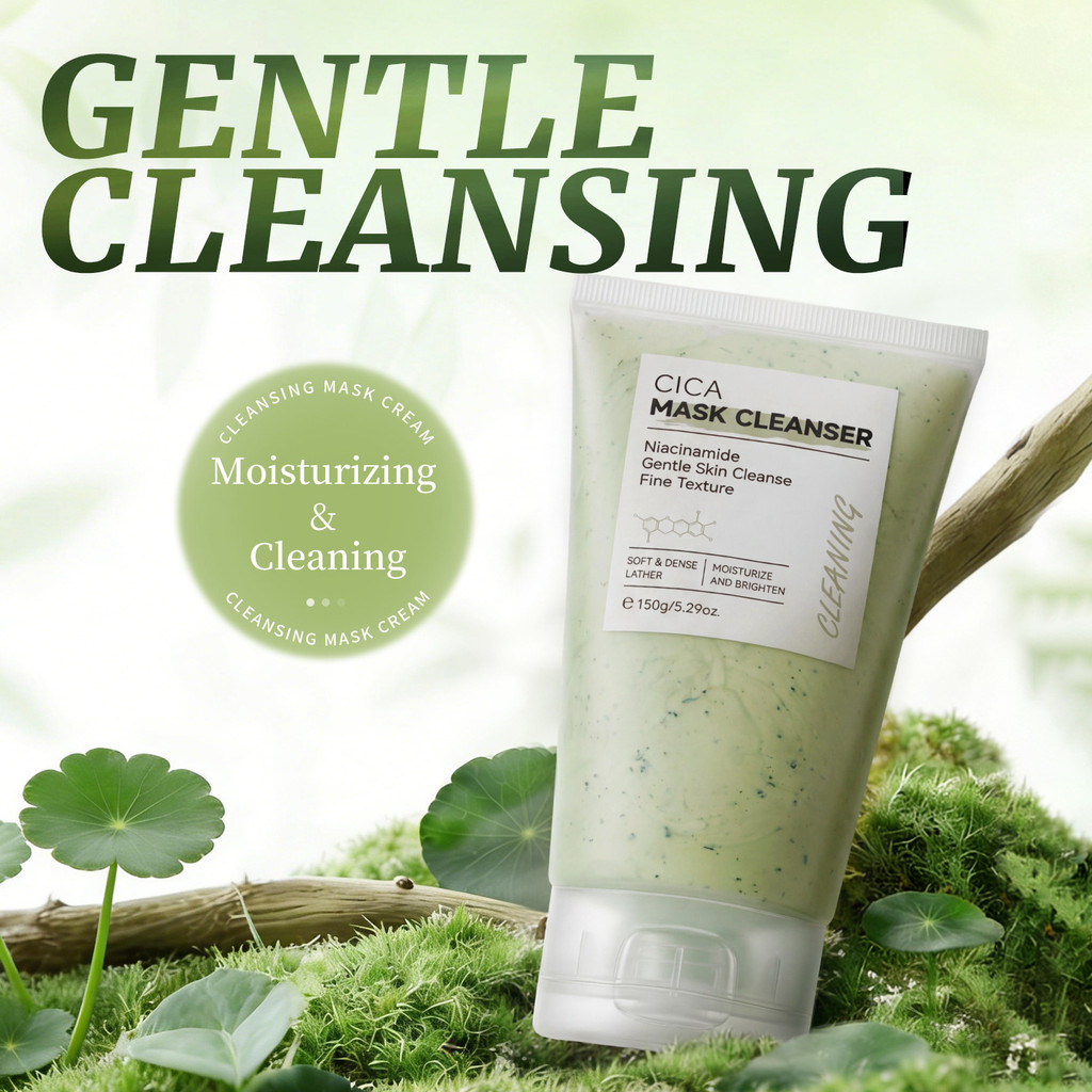 Hàng sẵn có Vận chuyển nhanh CICA MASK CLEANSER Centella Asiatica Cleaning MASK Cream Clean Pores Re