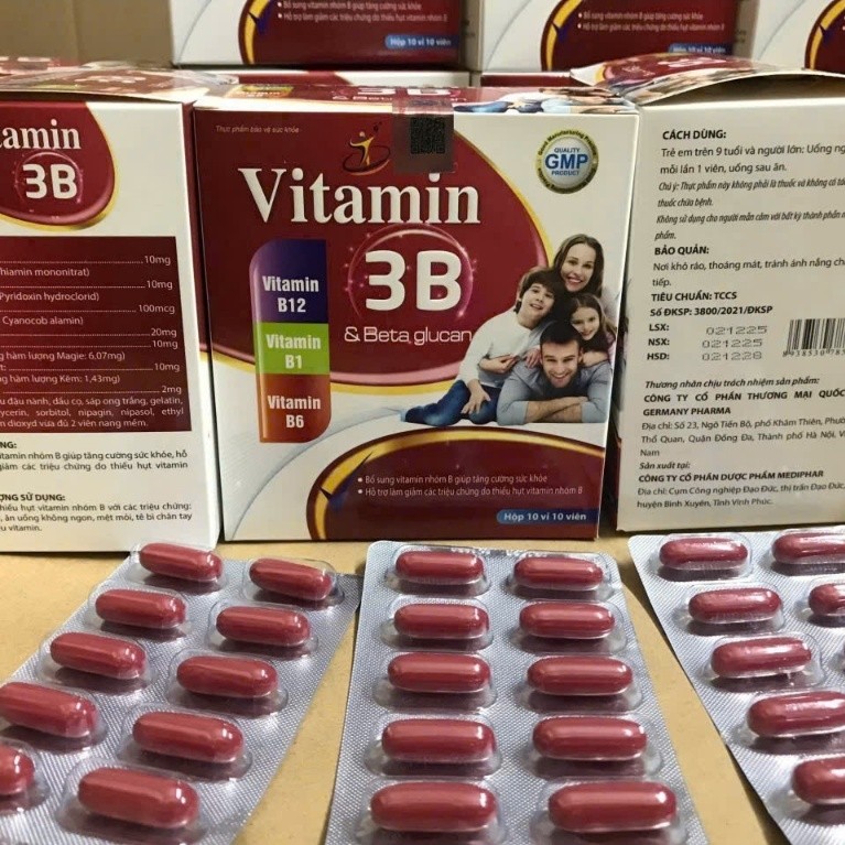 VITAMIN 3B & BETA GLUCAN - BỔ SUNG VITAMIN NHÓM B, TĂNG CƯỜNG SỨC KHỎE, HỖ TRỢ GIẢM THIẾU HỤT VITAMI