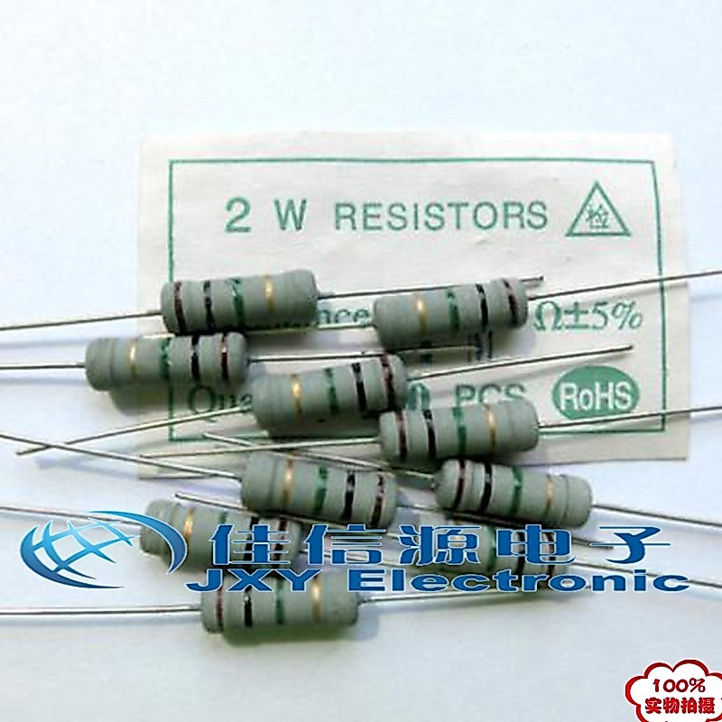 Điện Trở Phim Carbon 2W 5% Độ Chính Xác 0.39 Euro 0.39 Omega Một Điện Trở Giá Trị 200 Miếng 15 Yuan